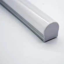 RA-2326;1M long LED aluminum profile(anodized silver color) with PC cover;for flexibe or hard LED strips