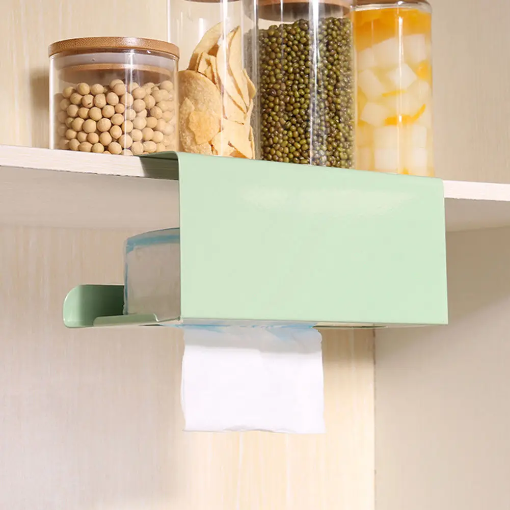 Kitchen Tissue Box Holder Under Stainless Steel Toilet Paper