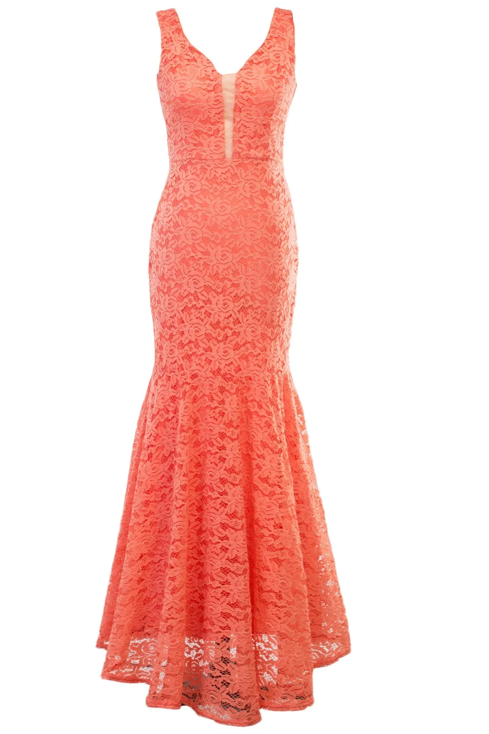 Women Floral V-Neck Elegant Lace Long Mermaid Dress for Wedding Sexy Maxi Autumn Winter Evening Party Dresses Maxi Vestidos