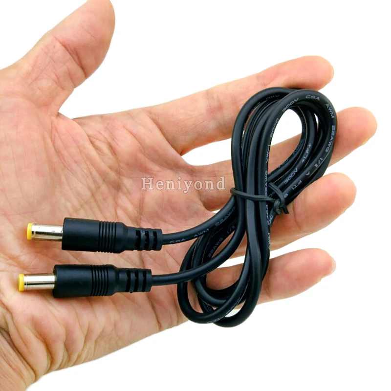 

2PCS DC Power Splitter Cable Cord for CCTV Camera or led power adapter jack 12V plug 5.5 2.1mm
