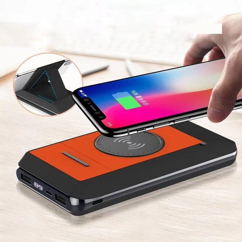  Vogek Digital Display Power Bank Bracket Wireless Charging Mobile Power 20000mah Wireless Charging 
