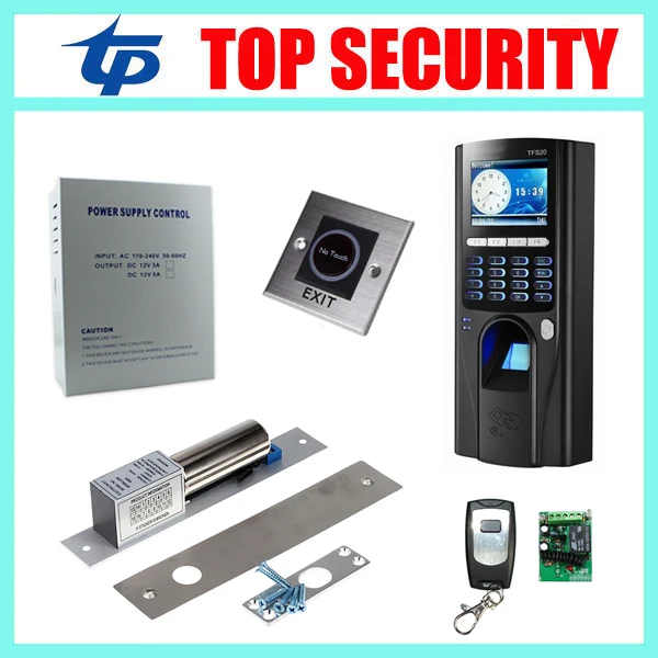 

TCP/IP USB color screen fingerprint door access controller with RFID card reader DIY door security opener access control system