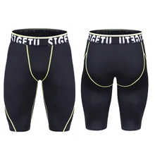 Хит, летние мужские шорты для бега, быстросохнущие спортивные Леггинсы для спортзала, мужские термобелье для бега, компрессионные шорты для бега, тенниса, футбола, 4XL