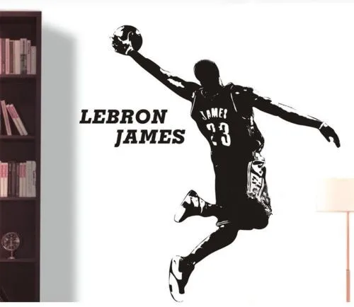 壁ステッカーバスケットボールレブロンジェームズルーム装飾 3d ポスター壁紙 Poster Wallpaper Wall Stickerwall Sticker Basketball Aliexpress