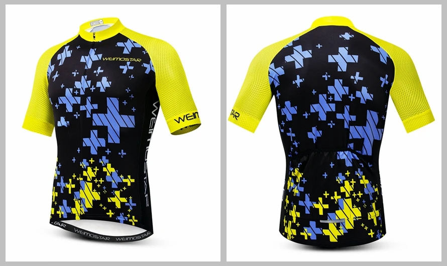 2020 Weimostar Cycling Jersey mens mtb Jerseys road Bike bicycle shirts Short Sleeve Ropa Ciclismo maillot Racing tops Black red