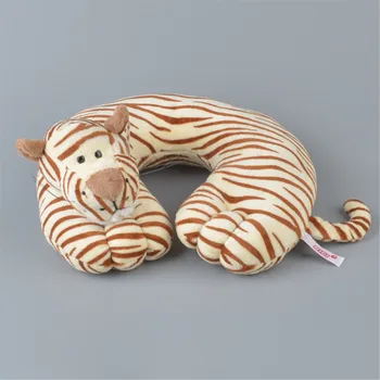 

Light Yellow Color Tiger U Shaped Pillow Neck Support for Car Airplane, Plush Travel Pillow Free Shipping