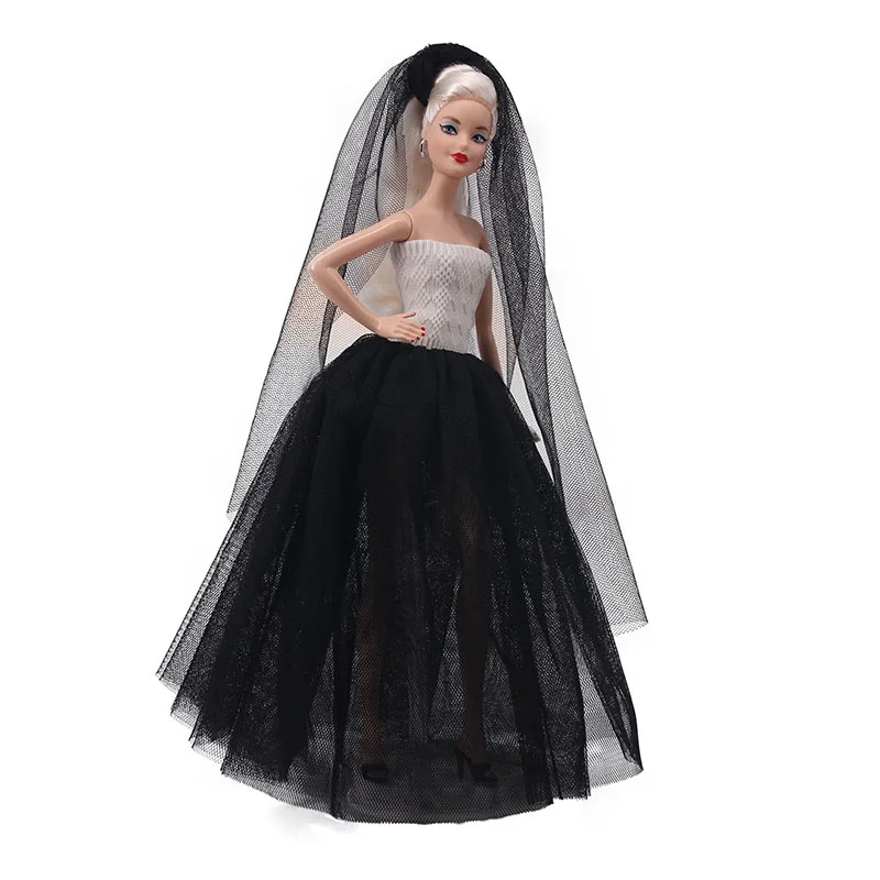 Queen Princess Wedding Dress Fit For 11.8 Inch 30CM Barbie
