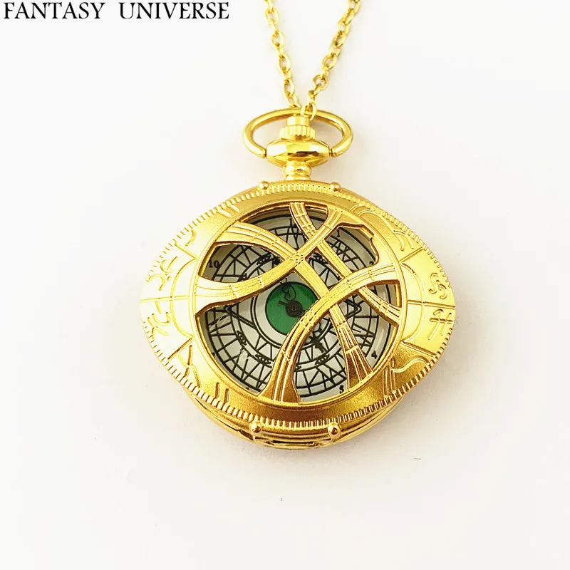 

FANTASY UNIVERSE Free shipping 20pcs a lot Doctor Strange pocket watch necklace HRDKFJFF066