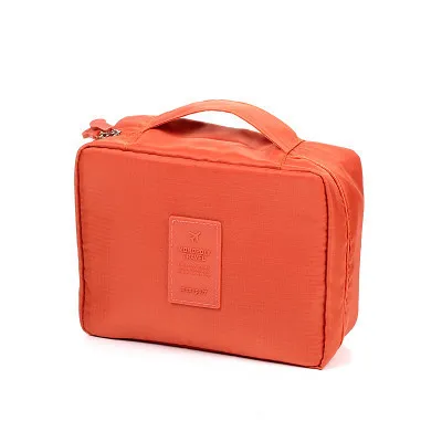 Модная сумка на молнии, органайзер для макияжа, сумка для женщин и мужчин, Повседневная дорожная многофункциональная косметичка, сумка для хранения, водонепроницаемая сумка - Цвет: orange