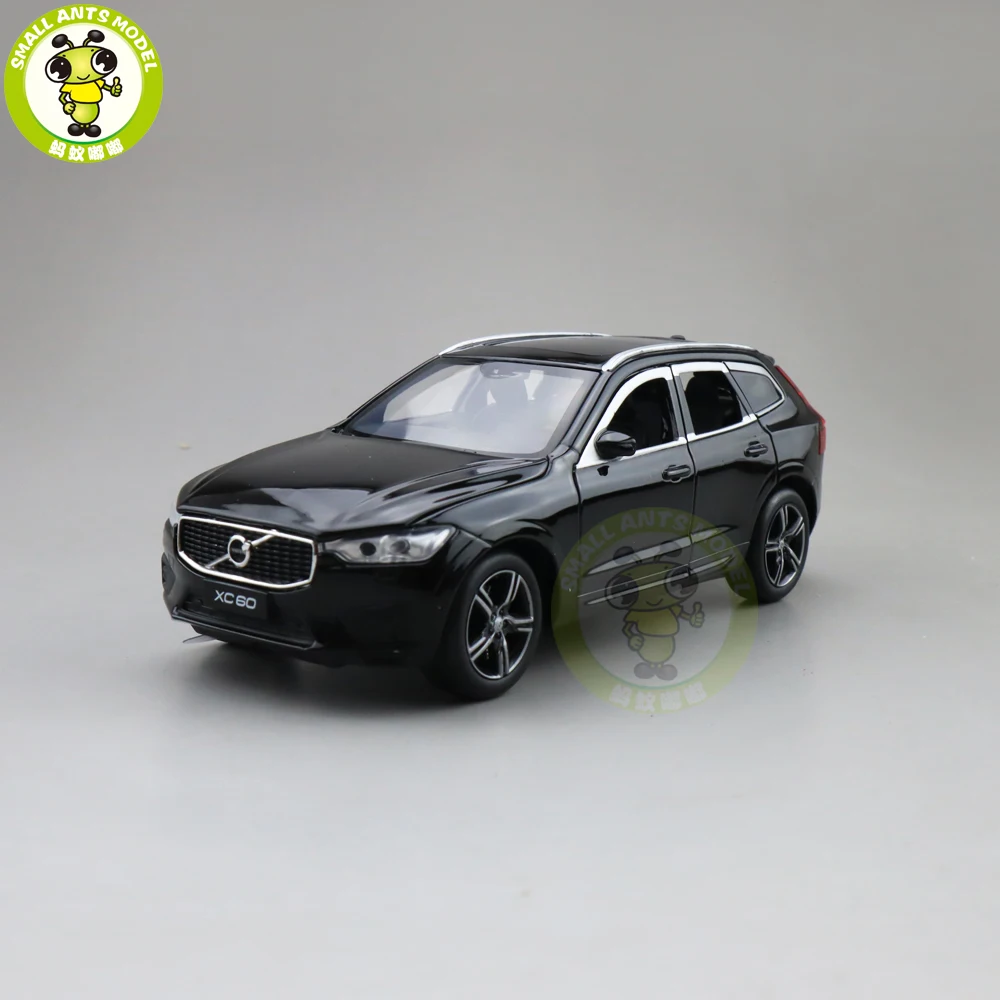 1/32 JACKIEKIM все новые Volvo XC60 литая модель автомобиля игрушка джип для детей Подарки для мальчиков девочек звуковое освещение Вытяните назад - Цвет: Black(only car)