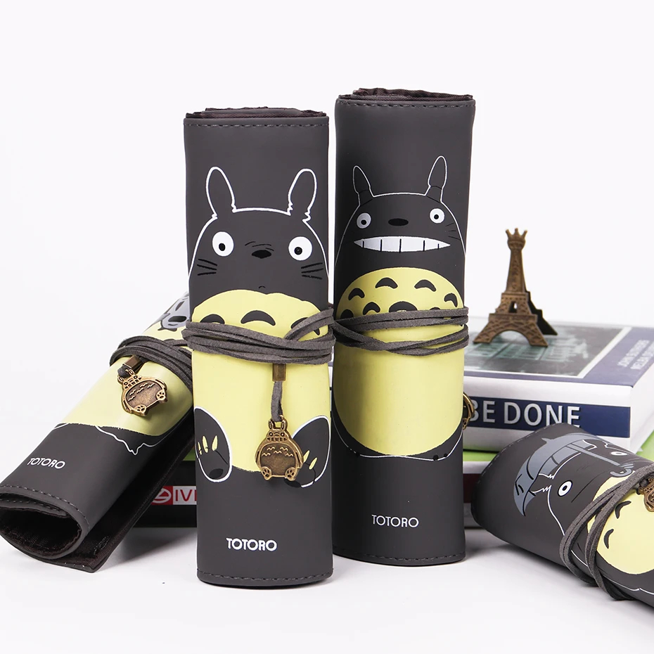 

My Neighbor Totoro PU Leather Makeup Brushes Bag Cosmetics Case Brushes Protect Pouch Storage Bag Gift
