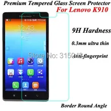 10 шт./лот для Lenovo K910 ультра тонкий Премиум закаленное Стекло Экран протектор, Экран пленка для Lenovo K910, OPP упаковка