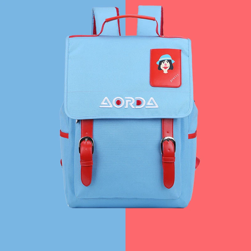 

Panelled Student School Bagpack Large Capacity Travel Anti-theft Laptop Backpacks For Teenagers Personal Silk Print Charging Bag