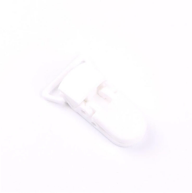 DHK Пластиковая пустышка с зажимом держатель детская соска DIY Материал ленточка аксессуары S794 - Цвет: 1 white