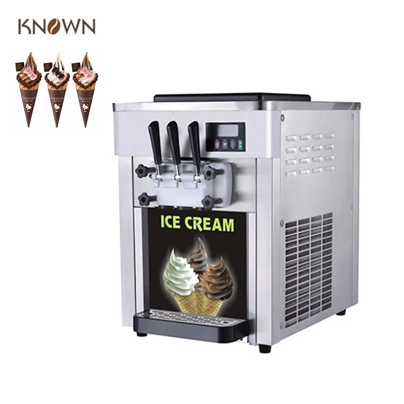 Soft Ice Cream Machine Sweet Cone Ice Cream Maker Yogurt Ice Cream