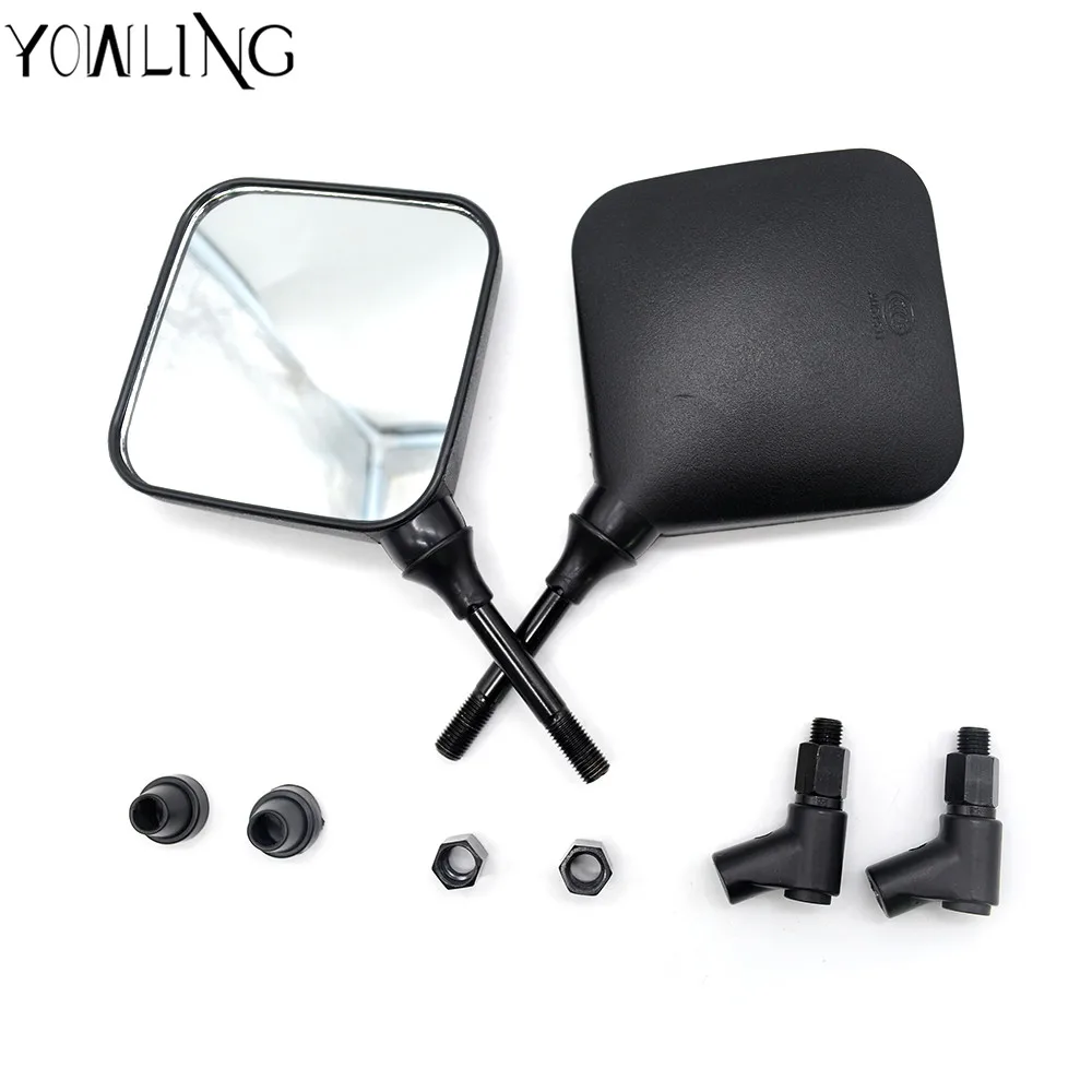 

YOWLING Motorcycle Mirror Universal Motorbike Replacement Parts Rear View Mirrors 10mm 8mm On Sales Big Size Rearview Mirrors