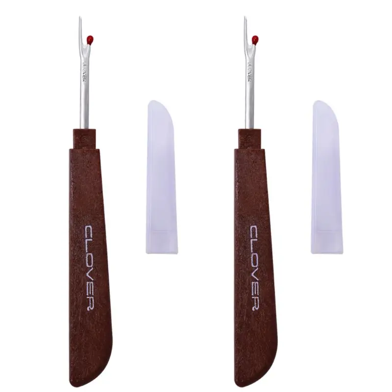 

2Pcs Plastic Handle Craft Thread Cutter Seam Ripper Stitch Unpicker Needle Arts Sewing Tools