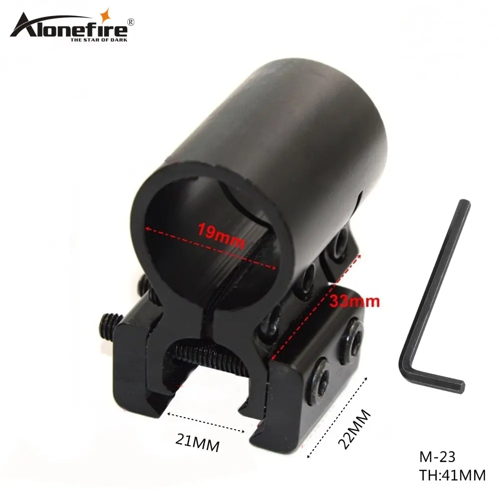 

Alonefire M-23 Rifle Scope Mount Overall Long Outdoor Hunting Ring 19mm Metal Tactical Hunting Rail Mounts