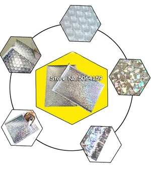 

50pcs out size 23x30cm Sliver laser Bubble Envelope Bubble Bag Bubble Film Envelope Shock Bag Padded Envelope Mailing Bag