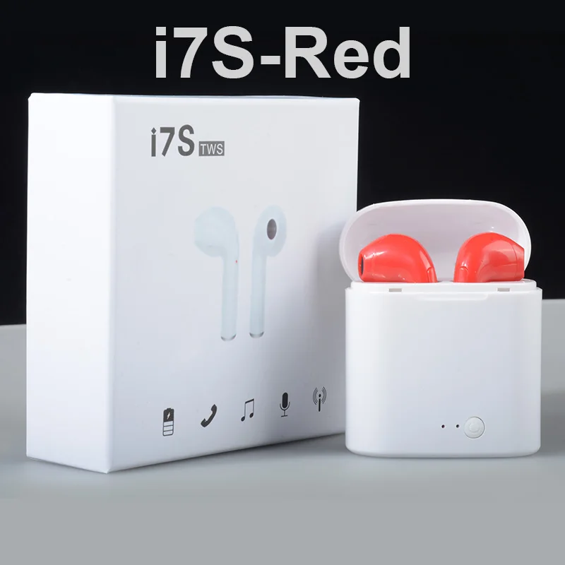 (Инвентарь США) беспроводные наушники Mini i7S I7 TWS V4.2 Bluetooth с зарядным устройством