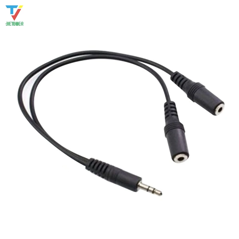 100pcs lot Audio Conversion Cable 3 5mm Male To Female Headphone Jack Splitter Audio Adapter Cable wholesale cheap