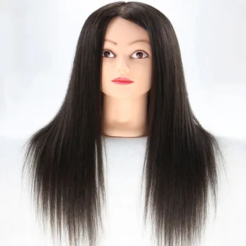 

Black Hair Mannequin Head Hairstyles Maniqui Training Doll Hairdressing Head Hairdresser