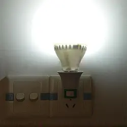 Цоколь лампы E27 Светодиодный светильник штекер в ЕС тип переходник конвертер для лампы держатель с кнопкой включения/выключения