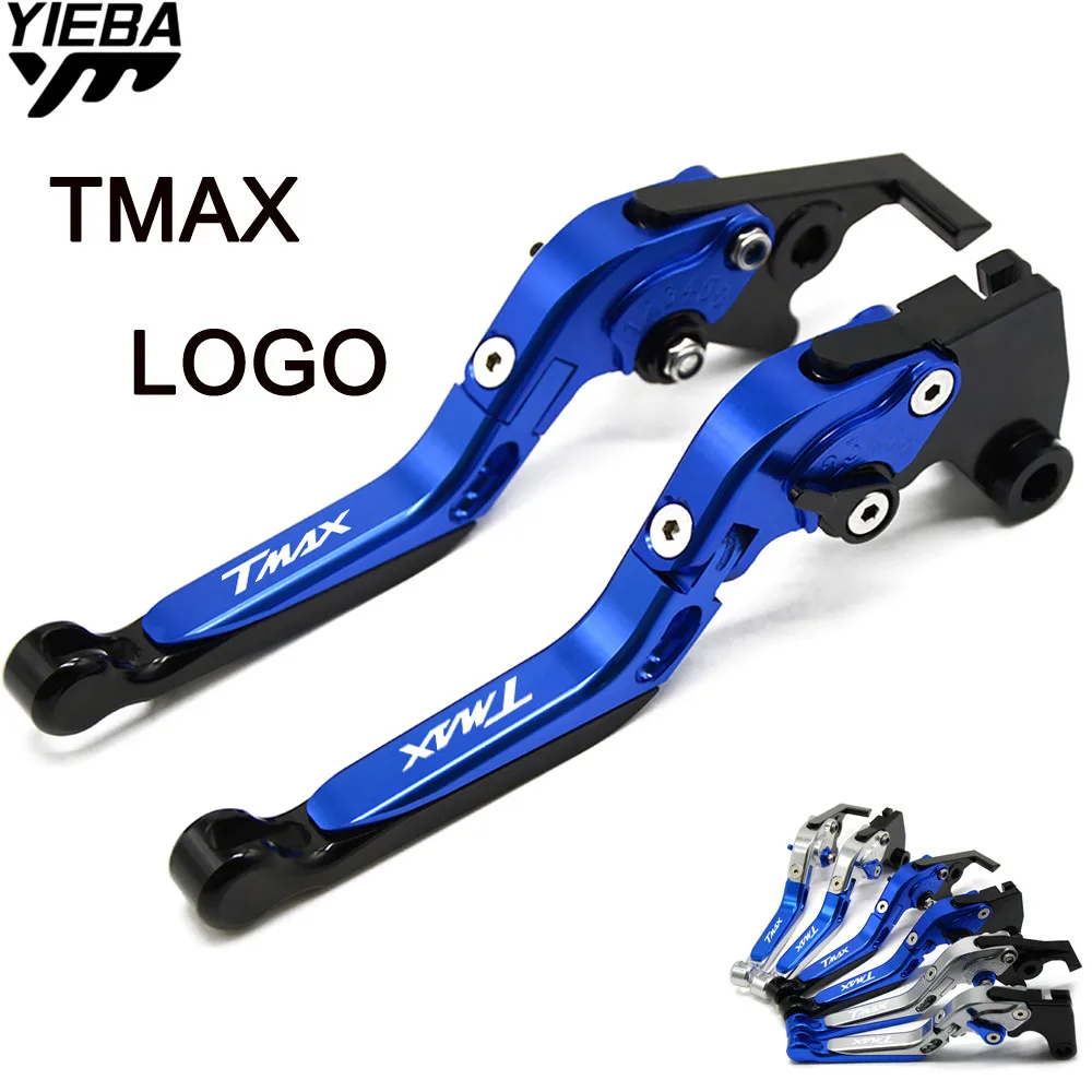 For YAMAHA T-MAX 530 500 TMAX 530 500 T MAX 530 500 T-MAX 500 2001-2017 Motorcycle CNC Adjustable Brake Clutch Levers LOGO TMAX
