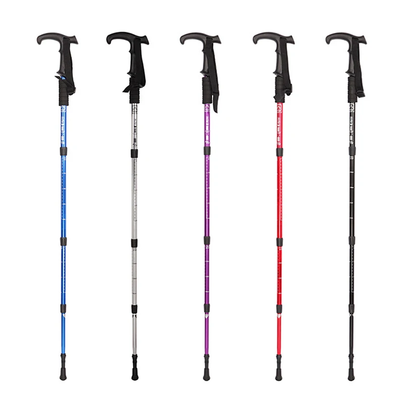 Nueva senderismo polos plegable bastón al aire libre Camping Backpacking engranaje para hombres y mujeres Trekking senderos caminatas y escalada Nueva senderismo polos plegable bastón al aire libre Camping Backpacking engranaje para hombres y mujeres Trekking senderos caminatas y escalada