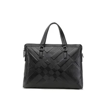 Натуральная кожа Портфели Сумка для ноутбука Для мужчин сумки Leathe натуральной коровьей Бизнес сумка Повседневное сумка