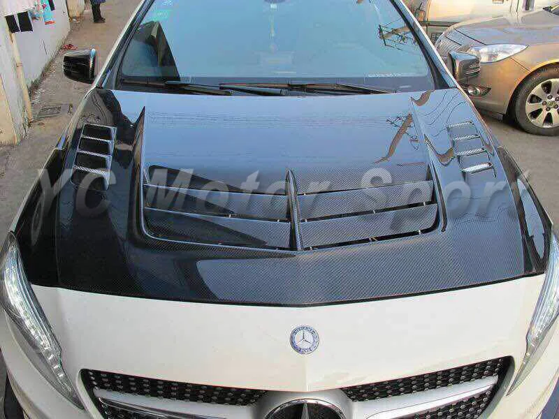 Car Accessories Carbon Fiber VS Style Hood Fit For 2012 2014 A Class W176 A45 Hood Car