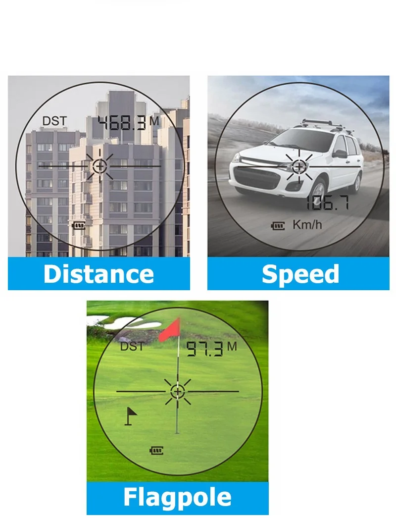 600 м охотничий лазерный дальномер, монокулярный телескоп, дальномер для гольфа с флагштоком, измерение скорости, дальномер