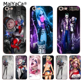 

MaiYaCa Suicide Squad Joker Harley Quinn Newest Super Cute Phone Cases for iPhone 8 7 6 6S Plus X 10 5 5S SE 11pro case Coque