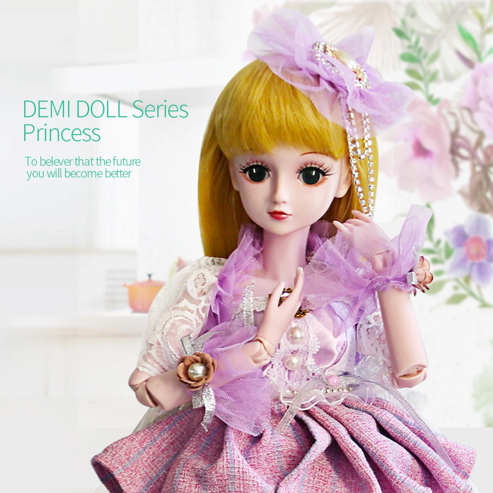 

UCanaan 1/3 BJD SD Doll 60CM Girls Doll 23.6 inch 19 Ball Jointed Dolls With Full Sets + Handmade Makeup + Shoes