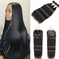 Straight Hair Bundles With Closure RUIYUHuman Hair Bundles With Closure Brazilian Hair Weave Bundles With Closure Hair Extension Straight Hair Bundles With Closure RUIYUHuman Hair Bundles With Closure Brazilian Hair Weave Bundles With Closure Hair Extension