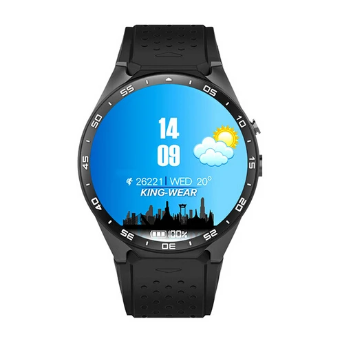 Черный Оригинальные Android 5,1 OS Смарт часы Android 1,39 дюймов MTK6580 SmartWatch телефон Поддержка 3G wifi nano SIM WCDMA - Цвет: Черный
