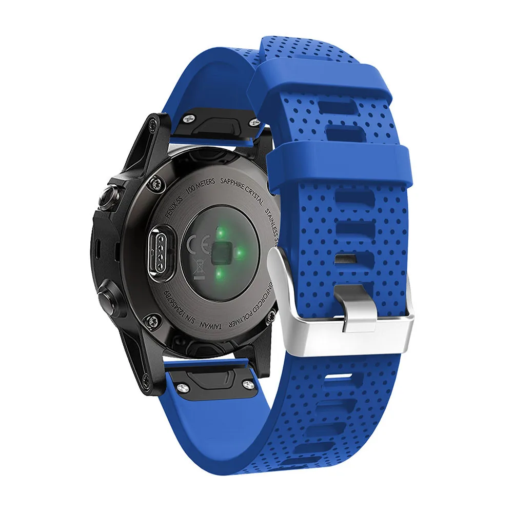 Мягкий ремешок для наручных часов браслет Garmin Fenix 5 5S сменный силиконовый 5x Plus