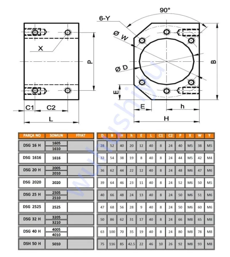 Ballscrew гайка Корпус кронштейн держатель для SFU1604 SFU1605 SFU1610 алюминиевый сплав Материал для 1605 ШВП