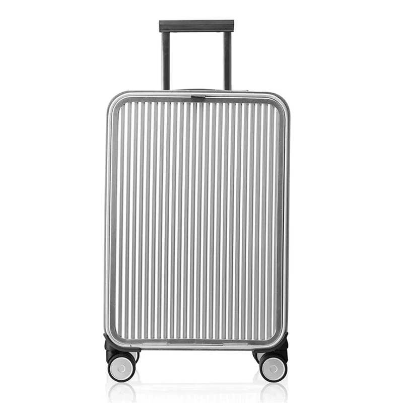 

CHENGZHI 16"20"24" BUSINESS spinner carry on Luggage 100% aluminum cabin trolley suitcase for boarding