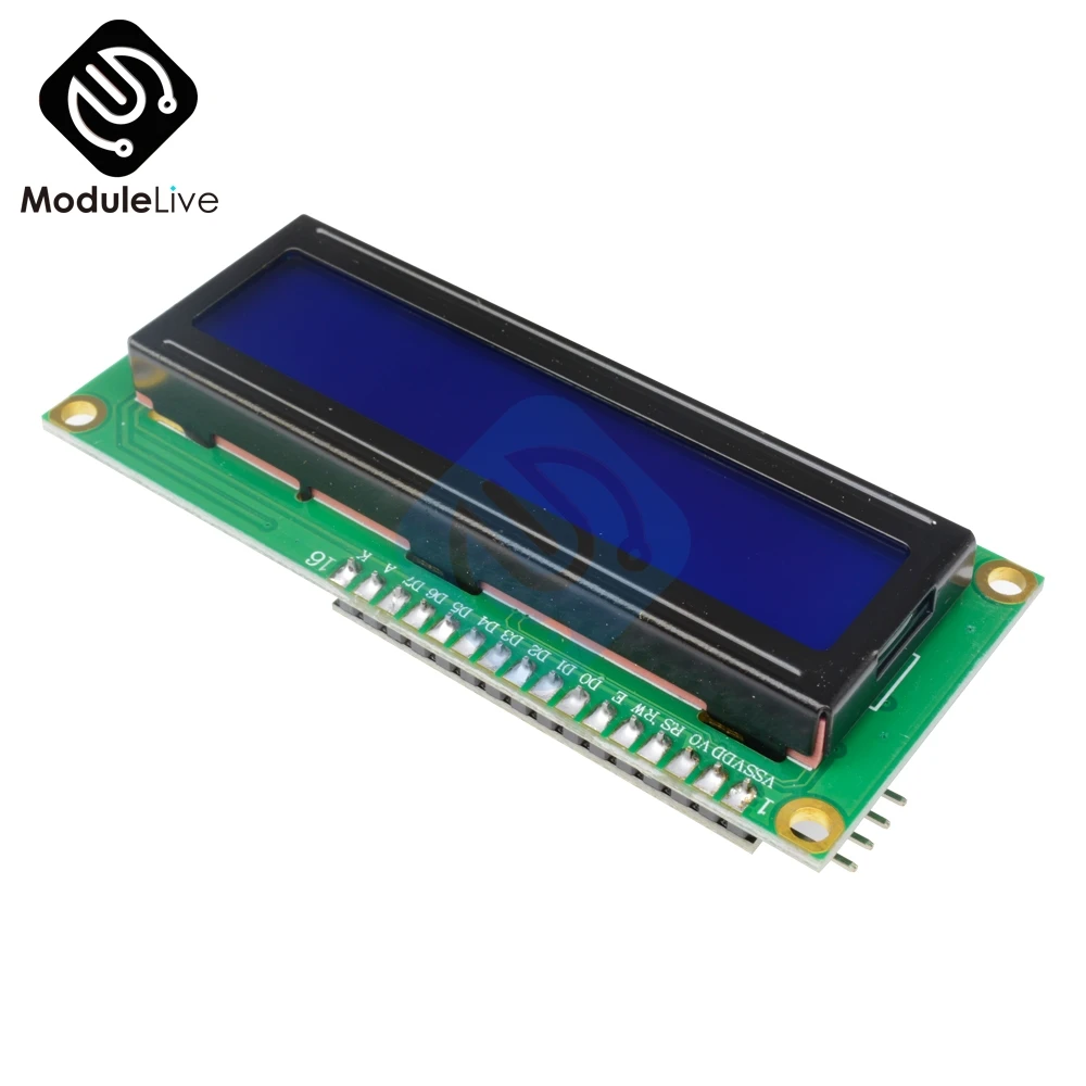 Модуль ЖК дисплея IIC/I2C 1602 дисплей с голубой и Желтой подсветкой 5 В для Arduino UNO R3