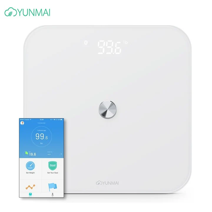 Умные напольные весы Yunmai SE цифровые для ванной Bluetooth с управлением через