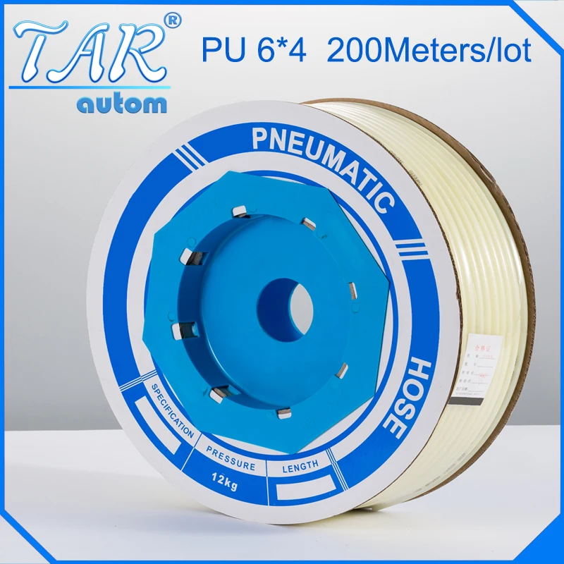 

PU Air Pipe Tube Pneumatic Hose OD 6mm x4mm ID For Pneumatics 100M white