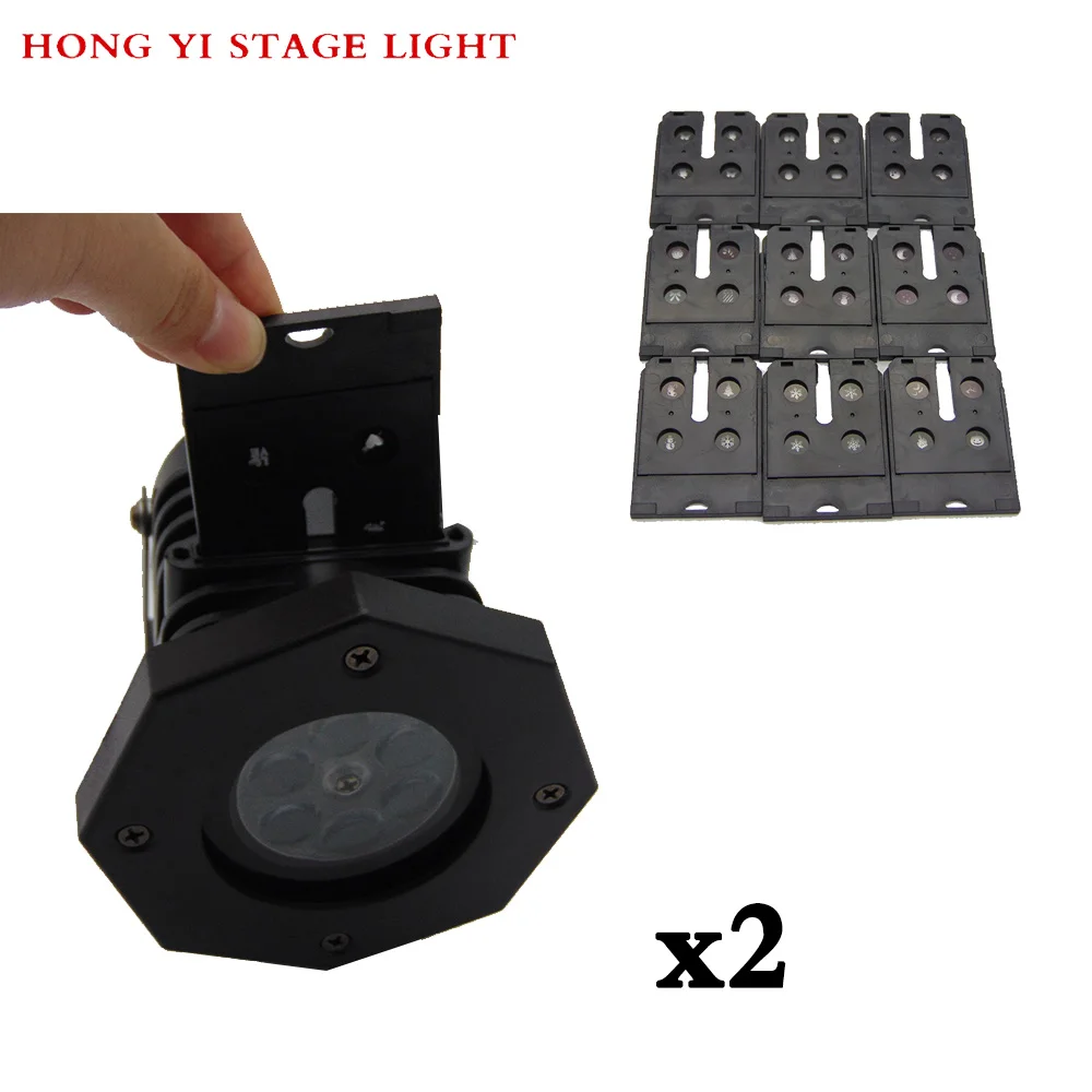 

2pcs/lot Snowflake Projector Lights Bright LED Adjustable Speed Projections Lamp