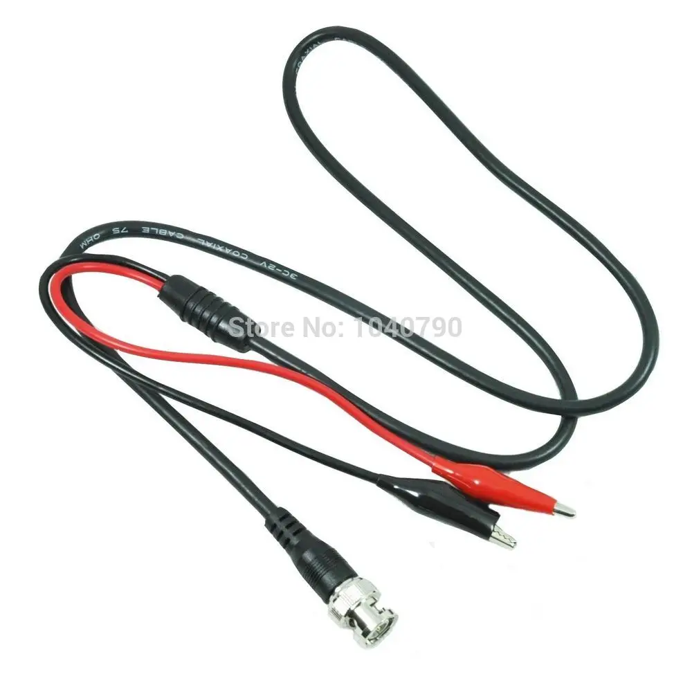 

2pcs/lot for BNC Q9 length 2m dual banana plug and Alligator clip to Oscilloscope test probe cable