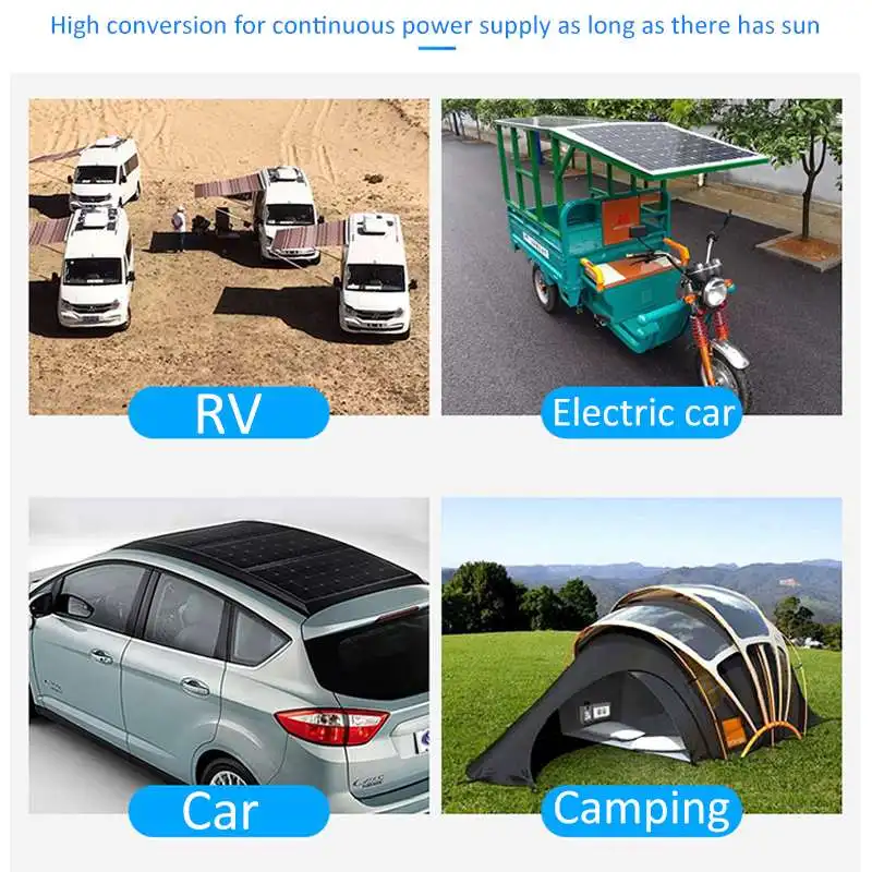 70 Вт Панели солнечные 5/18V Dual USB Автомобильное зарядное устройство с автомобильным Зарядное устройство Солнечной Зарядное устройство на солнечной батарее+ 10/20 Вт, 30 Вт, 40A контроллер для кемпинга на открытом воздухе светодиодный светильник