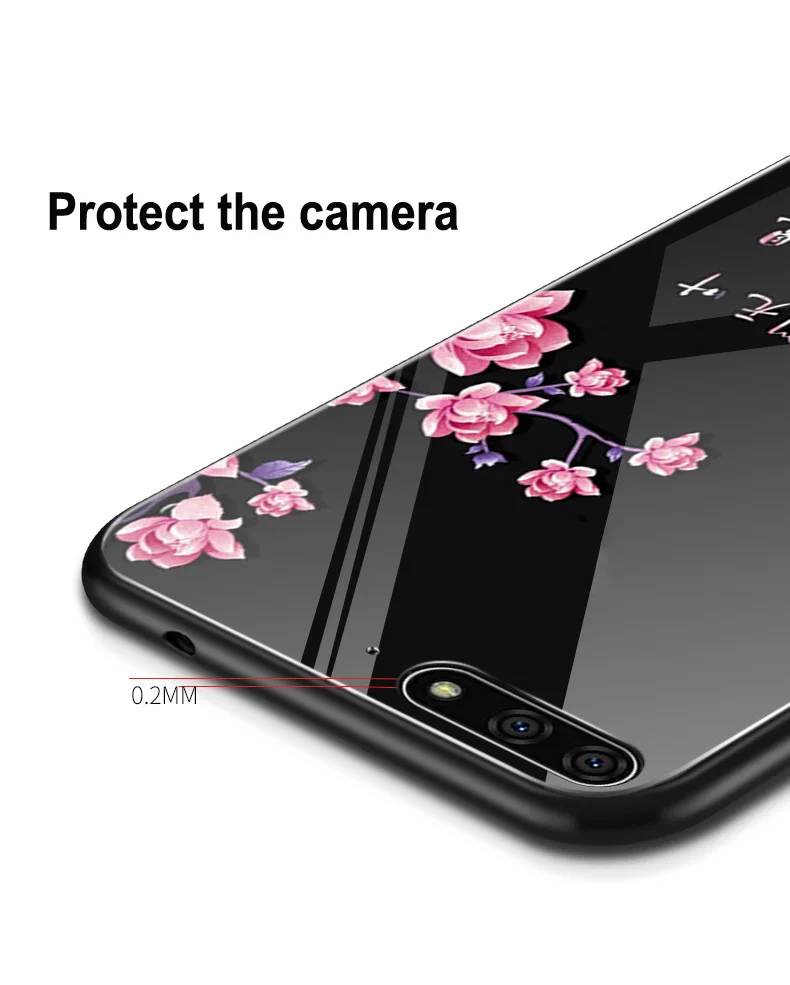 Закаленное стекло чехол для huawei Honor 7A чехол Чехол Мягкий силиконовый чехол жесткий чехол для Honor 7A 7 A Чехлы Coque shell