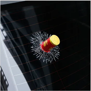 

Funny Firecracker Hits My Car Car Stickers Spring Festival Chinese New Year Decal Styling Car Refitting Accessory Cracking Net