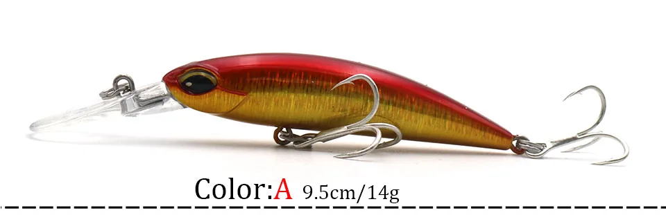 HISTOLURE Wobbler Fishing Lure 95mm 14g Floating Minnow Crankbait Bass Pike Bait Fishing Tackle Pesca