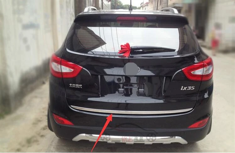 

Car styling Stainless Steel Car Rear Trunk Lid Cover Trim Trunk trunk trim For Hyundai ix35