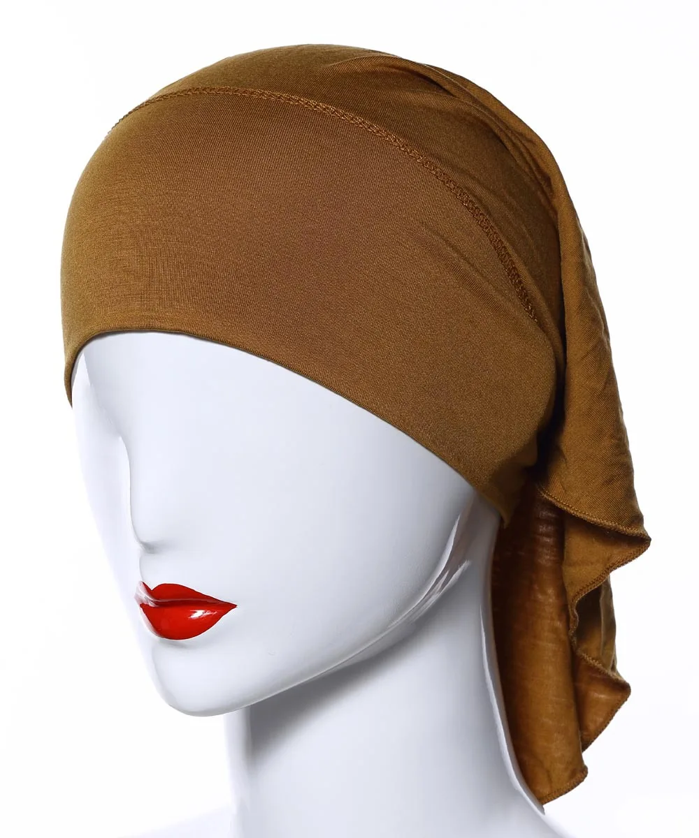 Для женщин хлопок полное покрытие внутренней шапочки под хиджаб мусульманский тюрбан Исламская под шапочки с шарфами - Цвет: 8